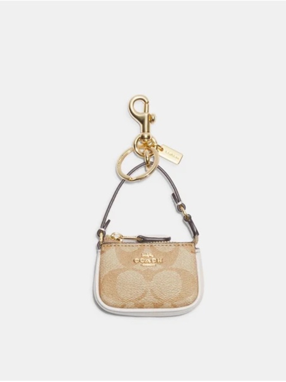 Mini Nolita Bag Charm In Signature Canvas